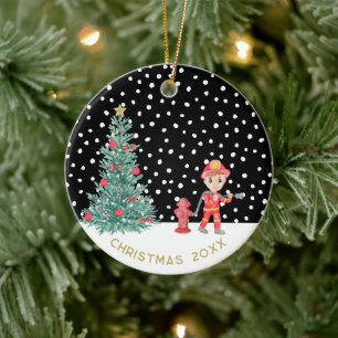 Décoration En Céramique Garde photo bébé personnalisée Arbre de Noël pompi