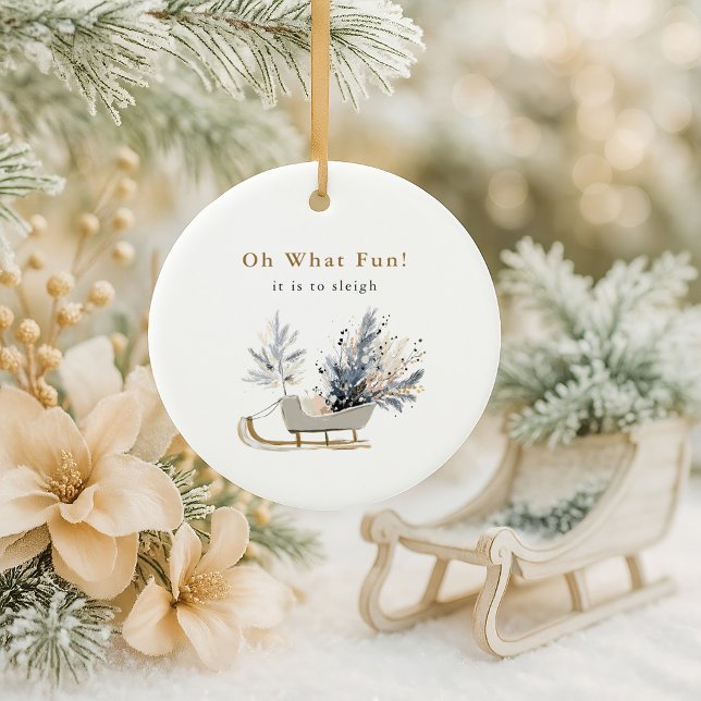 Décoration En Céramique Garde-photo moderne Sleigh Noël (Créateur téléchargé)