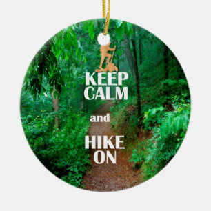 Décoration En Céramique Gardez le calme et la marche