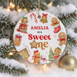 Décoration En Céramique Gâteau de Noël Douce Première Fête d'anniversaire