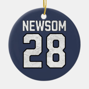 Décoration En Céramique Gavin Newsom 2028 Pour Président Numéro 28
