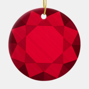 Décoration En Céramique Gemstone Garnet / Graphique de bijoux