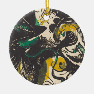 Décoration En Céramique Genèse II Schopfungsgeschichte II de Franz Marc