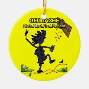 Décoration En Céramique Géocache Masquer la chasse Trouver III