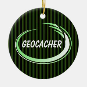 Décoration En Céramique Geocacher Green Splash