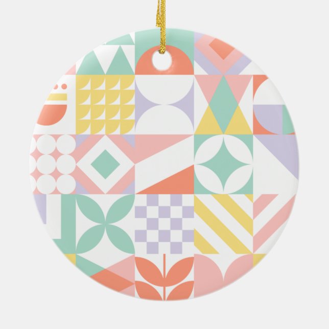 Décoration En Céramique géométrique #32 (Dos)