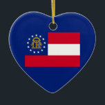 Décoration En Céramique Georgia State Flag Design Decor<br><div class="desc">Here's a Georgia State Flag Design decor presented on a variety of popular products. A great gift idea for all occasions and anyone in for a visit. A great gift idea! Use the "Ask this Designer" link to contact us with your special design requests or for some assistance with any...</div>
