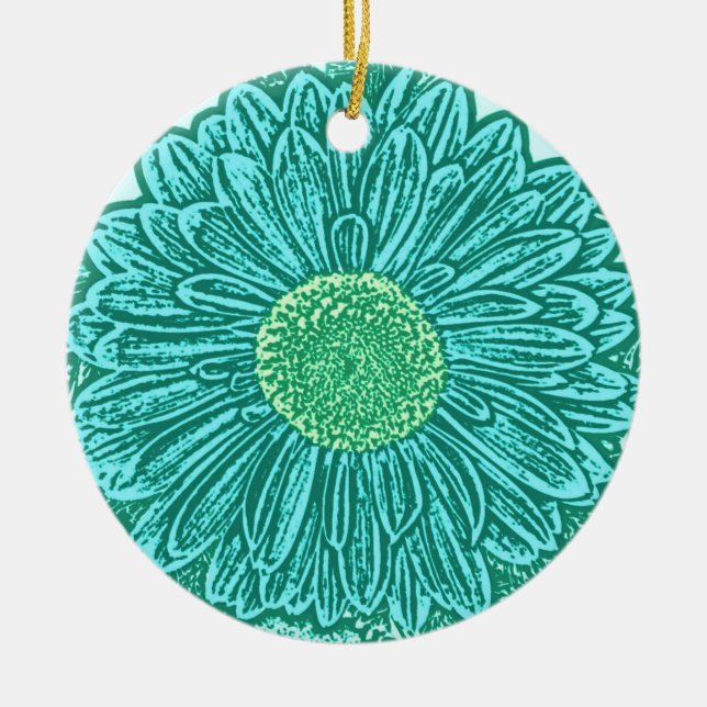 Décoration En Céramique Gerbera Daisy (Devant)
