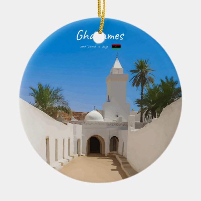 Décoration En Céramique Ghadames, Libye - Mosquée Blanche (Devant)