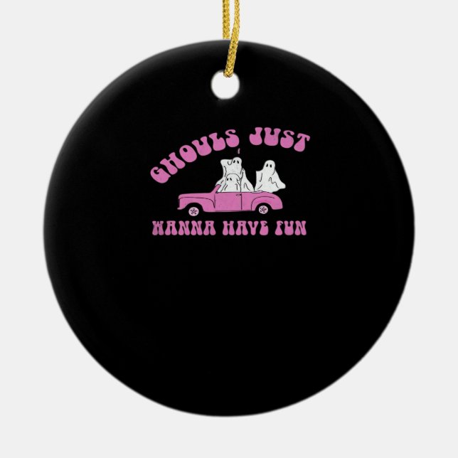 Décoration En Céramique Ghouls veut juste avoir des frissons amusants Hall (Devant)