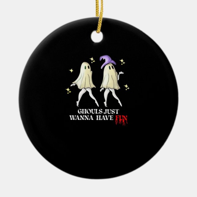 Décoration En Céramique Ghouls veut juste s'amuser - Automne Ghoul Gang (Devant)