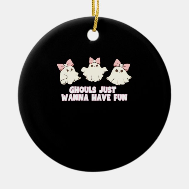 Décoration En Céramique Ghouls veut juste s'amuser surdimensionné (Devant)