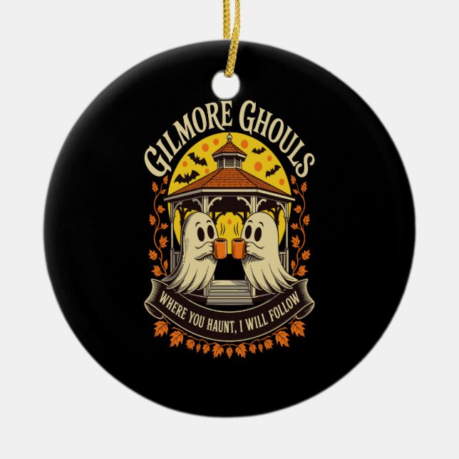 Décoration En Céramique Gilmore Ghouls Halloween Ghost (Devant)