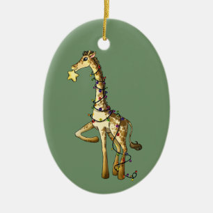 Décoration En Céramique Girafe brillante