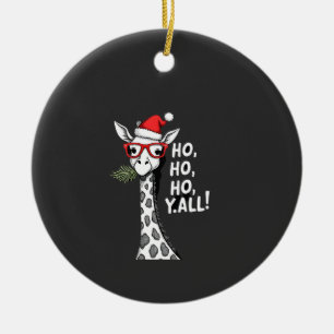 Décoration En Céramique Girafe Mignonne Avec Chapeau De Père Noël Joyeux N