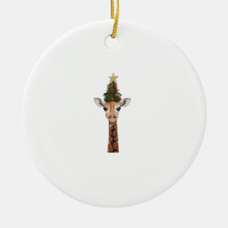 Décoration En Céramique Giraffe de Noël Amateurs de girafe _1