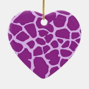 Décoration En Céramique Giraffe violette