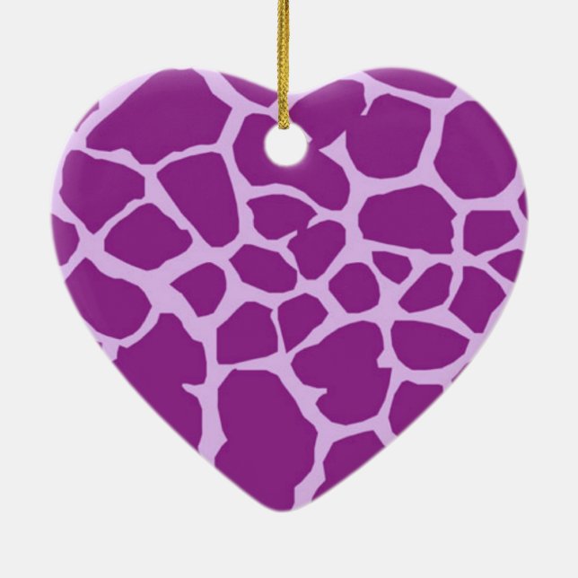 Décoration En Céramique Giraffe violette (Dos)