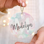 Décoration En Céramique Glam Parties scintillant rose Pastel Motif fille<br><div class="desc">Personnalisez facilement ce joli motif de parties scintillant de livre rose avec votre nom et/ou monogramme personnalisés.</div>