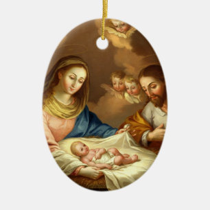 DÉCORATION EN CÉRAMIQUE GLOIRE À LA FAMILLE SAINTE
