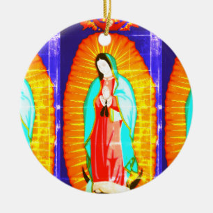 Décoration En Céramique Gloire À Notre Dame De Guadalupe