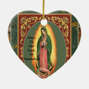 DÉCORATION EN CÉRAMIQUE GLOIRE À NOTRE DAME DE GUADALUPE
