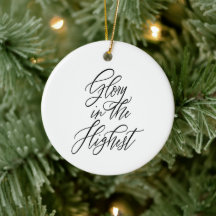 Gloire au plus haut Noël religieux rond