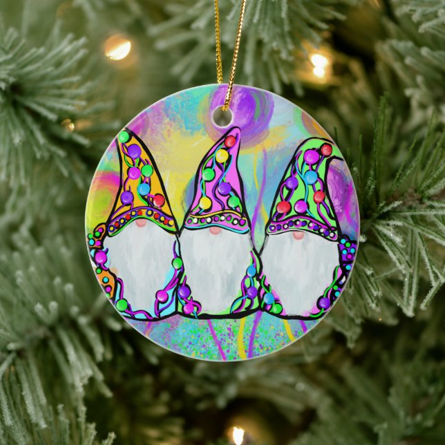 DÉCORATION EN CÉRAMIQUE GNOME (Arbre)