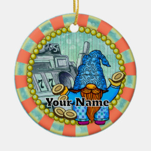 Décoration En Céramique Gnome des machines à sous gagnantes