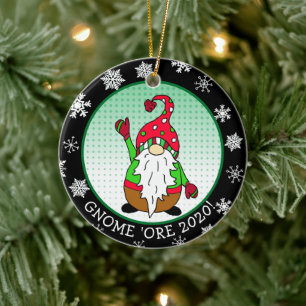 Décoration En Céramique Gnome drôle de jeu de mots Noël