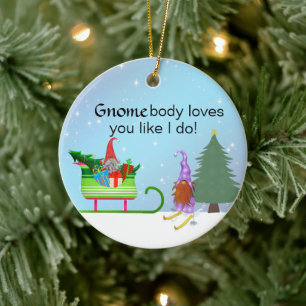 Décoration En Céramique GnomeBody t'aime comme moi