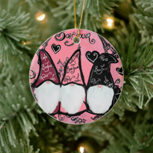 DÉCORATION EN CÉRAMIQUE GNOMES