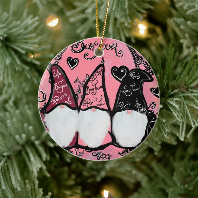 DÉCORATION EN CÉRAMIQUE GNOMES (Arbre)