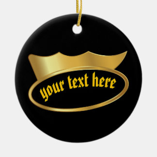 Décoration En Céramique Gold crown Personalized Hanging Decor Ornament