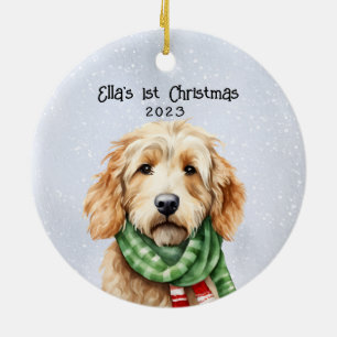 Décoration En Céramique Goldendoodle personnalisé