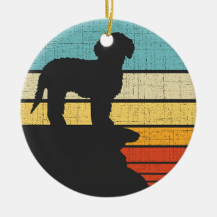 Décoration En Céramique GoldenDoodle Retro Vintage 60s les années 70 propr