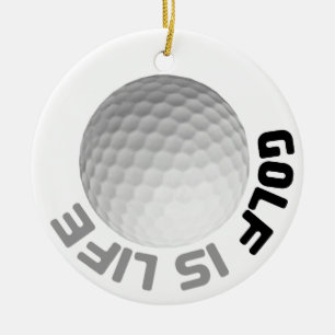 Décoration En Céramique Golf c'est la vie