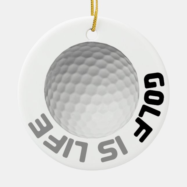 Décoration En Céramique Golf c'est la vie (Devant)