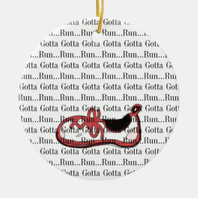 Décoration En Céramique Gotta Run Red Runner (Devant)