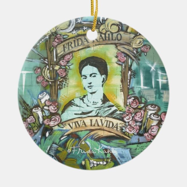 Décoration En Céramique Graffiti Frida Kahlo (Devant)