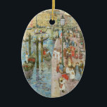 Décoration En Céramique Grand Canal, Venice by Maurice Prendergast<br><div class="desc">The Grand Canal, Venice (1898/1899) by Maurice Prendergast is a vintage post impressionism fine art watercolor maritime painting. Houses and homes with traditional Italian architecture along the Venetian canal. A seascape featuring a the famous canals and a cityscape in Venice, Italy. Crowds of people are walking by the waterfront, beautiful...</div>