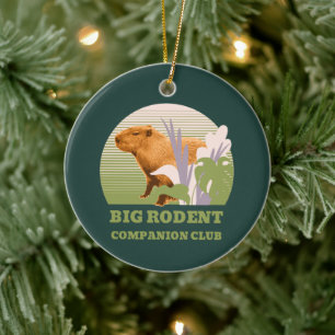 Décoration En Céramique Grand Club de Compagnons Rongeurs Capybara