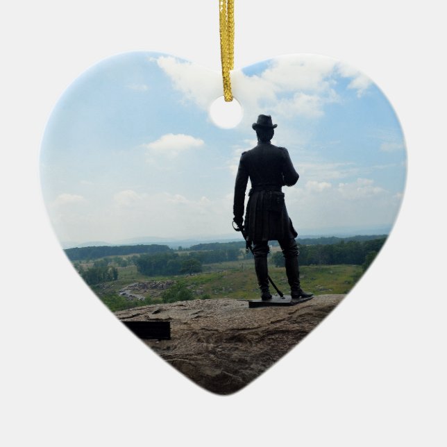 Décoration En Céramique Grand couvercle rond à Gettysburg (Devant)