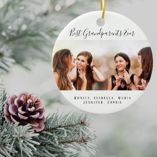 Décoration En Céramique Grand-parents photo petits-enfants