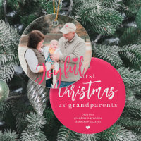 Grand-parents photo premier script de Noël