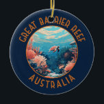 Décoration En Céramique Grande barrière de corail Australie Art rétro en d<br><div class="desc">Grande barrière de corail dans un style vectoriel. La Grande Barrière de Corail est le plus grand système de récifs coralliens au monde,  composé de plus de 2 900 récifs individuels et de 900 îles.</div>
