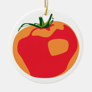 Décoration En Céramique Grande tomate rouge