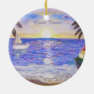 Décoration En Céramique Grands Moments à la Plage
