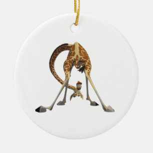 Décoration En Céramique Graphisme de girafe amusant – Design d'animal mign