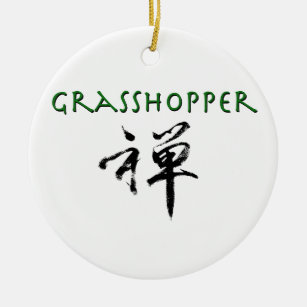 Décoration En Céramique Grasshopper avec le symbole "Zen"